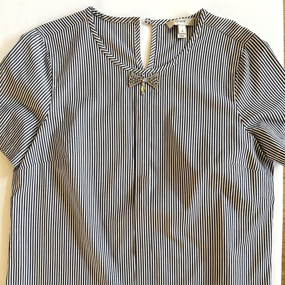 J Crew short sleeve shirt with bling!